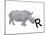 R is for Rhinoceros-Stacy Hsu-Mounted Art Print