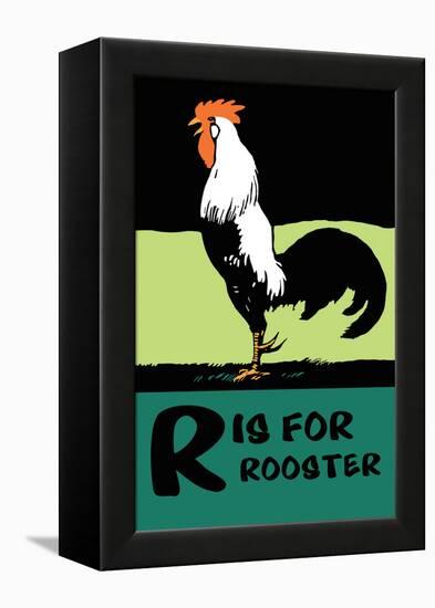 R is for Rooster-Charles Buckles Falls-Framed Stretched Canvas