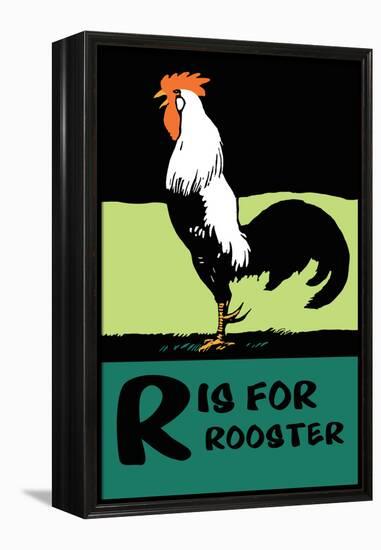 R is for Rooster-Charles Buckles Falls-Framed Stretched Canvas