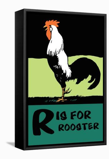 R is for Rooster-Charles Buckles Falls-Framed Stretched Canvas
