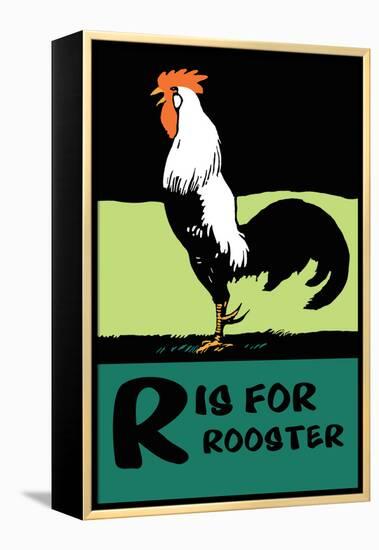 R is for Rooster-Charles Buckles Falls-Framed Stretched Canvas