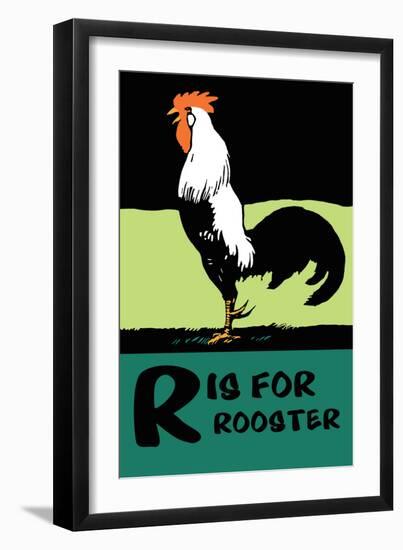 R is for Rooster-Charles Buckles Falls-Framed Art Print