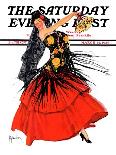 "Flamenco Dancer in Red,"March 14, 1936-R.J. Cavaliere-Giclee Print