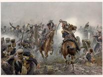 Battle of Leipzig the Brandenburg Hussars at Mockern-R. Knotel-Premium Photographic Print