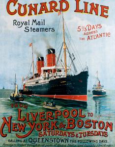 Cunard Line, Liverpool to New York by R^m Neville Cumming