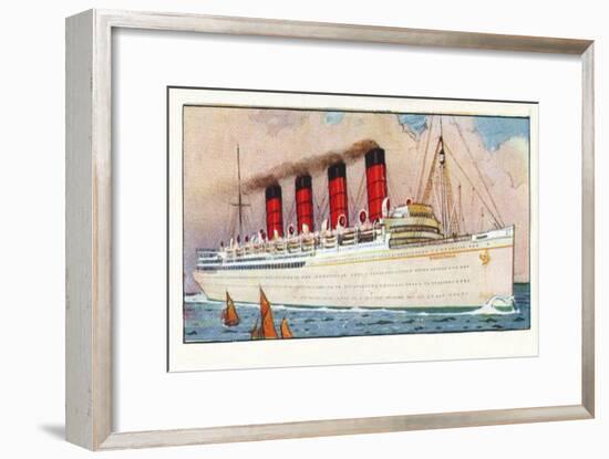 'R.M.S. Mauretania, 1937-Unknown-Framed Giclee Print