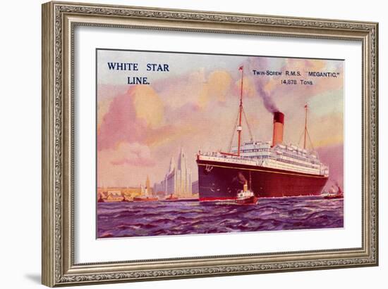 R.M. S. Megantic, Ocean Liner-null-Framed Art Print