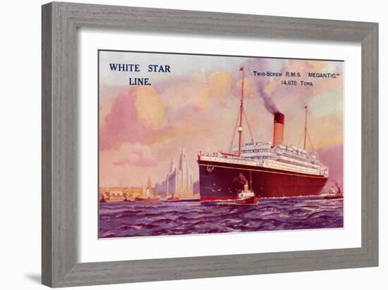 R.M. S. Megantic, Ocean Liner-null-Framed Art Print