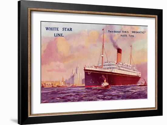 R.M. S. Megantic, Ocean Liner-null-Framed Art Print