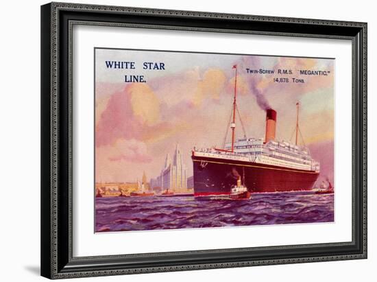 R.M. S. Megantic, Ocean Liner-null-Framed Art Print