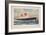 R.M.S. Queen Elizabeth Poster-Charles E. Turner-Framed Giclee Print