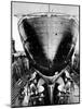 R.M.S. 'Queen Mary' in Dry Dock, Southampton, April 1936-null-Mounted Photographic Print