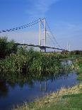 Humber Bridge from the South Bank, Yorkshire, England, United Kingdom-R Mcleod-Framed Photographic Print