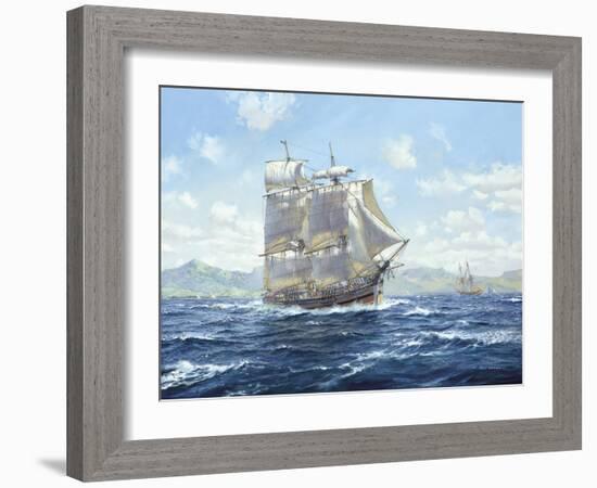 R.N. Survey Brig "Lady Nelson"-Roy Cross-Framed Giclee Print