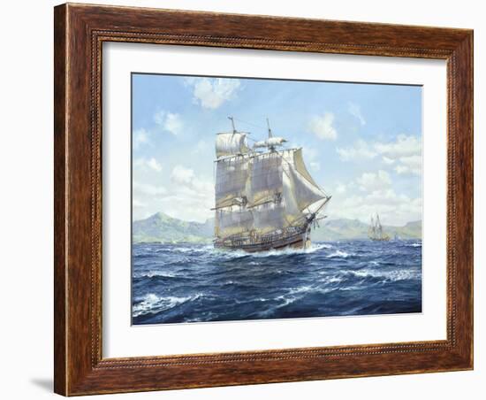 R.N. Survey Brig "Lady Nelson"-Roy Cross-Framed Giclee Print