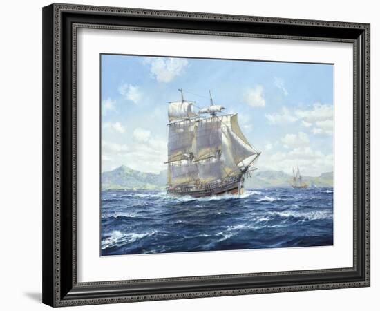 R.N. Survey Brig "Lady Nelson"-Roy Cross-Framed Giclee Print