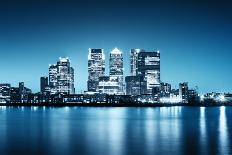 Canary Wharf, London.-r.nagy-Premier Image Canvas