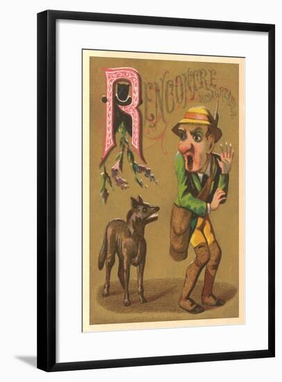 R, Recontre Desagradable-null-Framed Art Print