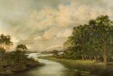 View of North Tyne River-R. Rowell-Framed Giclee Print