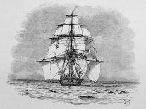 Hms "Beagle" the Ship in Which Charles Darwin Sailed Approaching Mauritius-R.t. Pritchett-Photographic Print