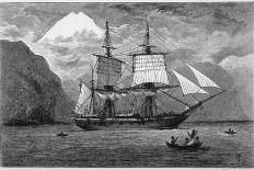 Hms "Beagle" the Ship in Which Charles Darwin Sailed in the Straits of Magellan-R.t. Pritchett-Photographic Print
