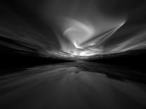 Sky Of Silver Light - 3D Fractal Landscape-R.T. Wohlstadter-Framed Premier Image Canvas