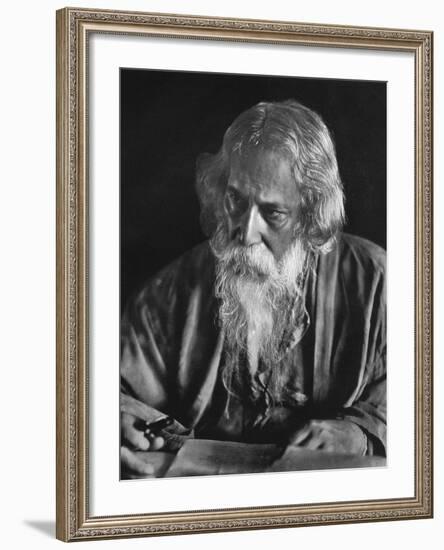 R Tagore, Four Arts 1935-A Musselwhite-Framed Photographic Print