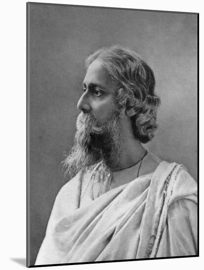 R Tagore, Nobel 1913-null-Mounted Photographic Print