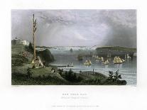 The Hudson River as Seen from West Point, USA, 1837-R Wallis-Mounted Giclee Print