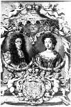 William III and Mary II-R White-Framed Giclee Print