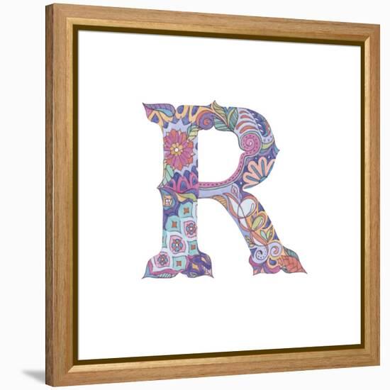 R-Green Girl-Framed Premier Image Canvas