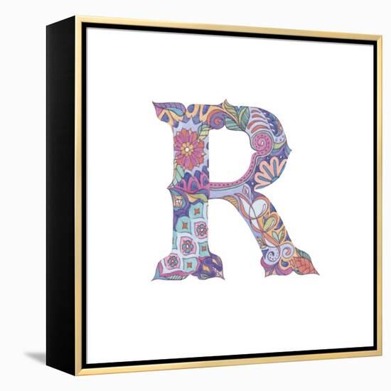 R-Green Girl-Framed Premier Image Canvas