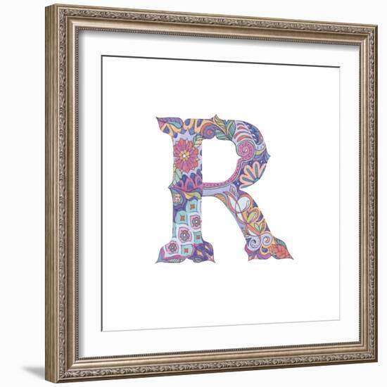 R-Green Girl-Framed Giclee Print