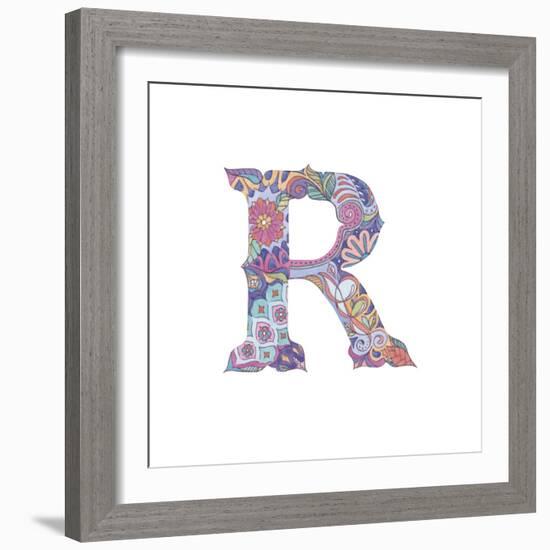 R-Green Girl-Framed Giclee Print