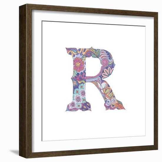 R-Green Girl-Framed Giclee Print