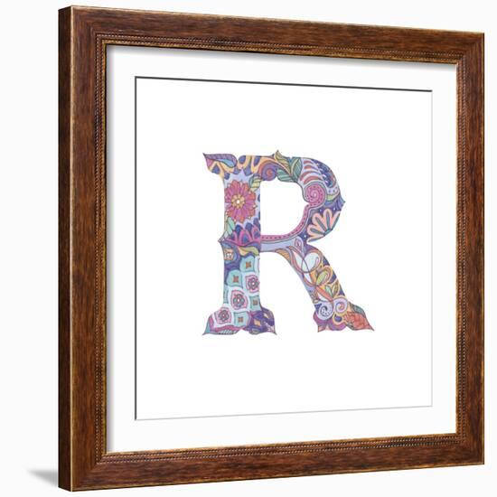 R-Green Girl-Framed Giclee Print