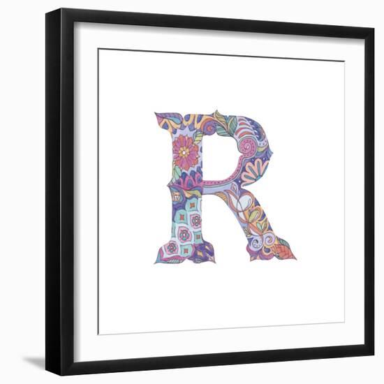 R-Green Girl-Framed Giclee Print