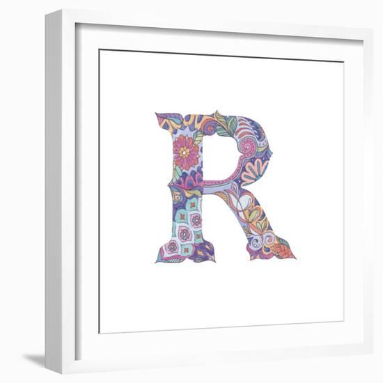 R-Green Girl-Framed Giclee Print