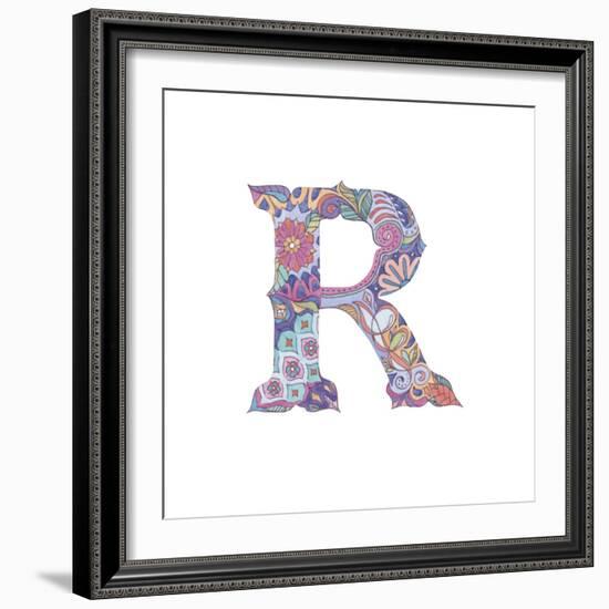 R-Green Girl-Framed Giclee Print