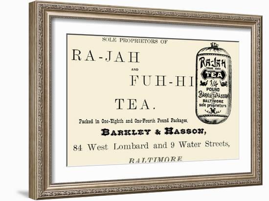 Ra-Jah and Fuh-hi Tea-null-Framed Art Print