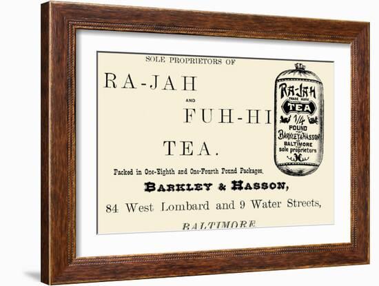 Ra-Jah and Fuh-hi Tea-null-Framed Art Print