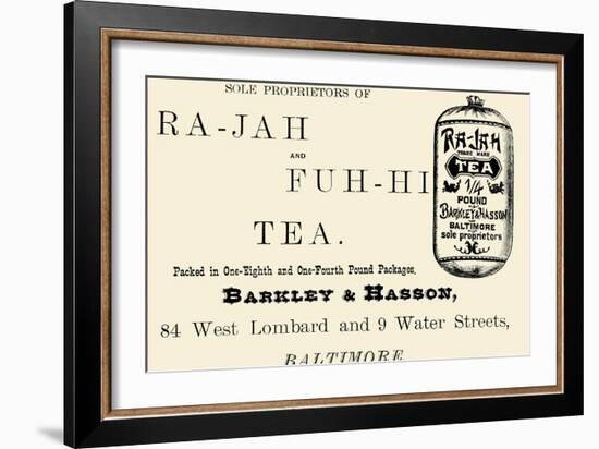 Ra-Jah and Fuh-hi Tea-null-Framed Art Print