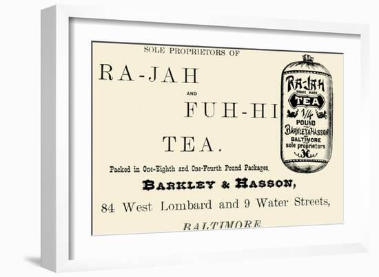 Ra-Jah and Fuh-hi Tea--Framed Art Print