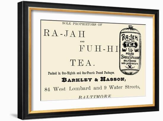 Ra-Jah and Fuh-hi Tea-null-Framed Art Print