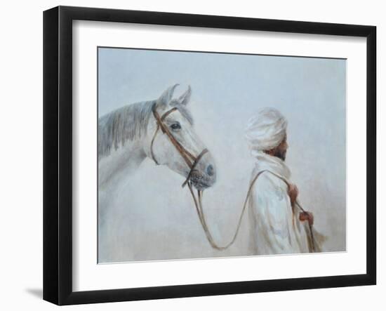 Rabari Leading Grey Horse-Lincoln Seligman-Framed Giclee Print