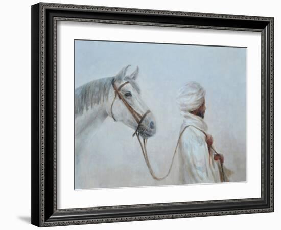 Rabari Leading Grey Horse-Lincoln Seligman-Framed Giclee Print