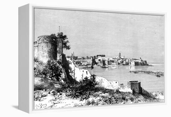 Rabat and the Mouth of the Bu-Regrag River, Morocco, 1895-Meunier-Framed Premier Image Canvas