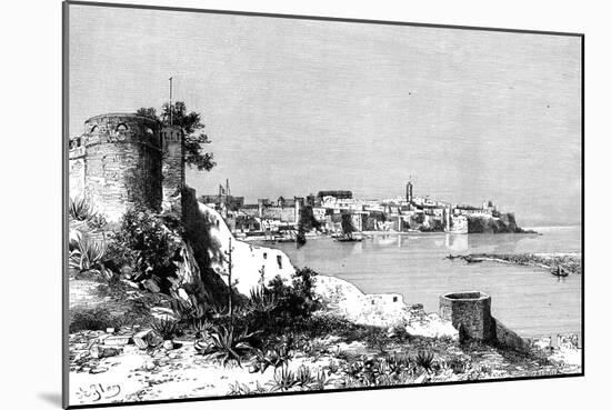 Rabat and the Mouth of the Bu-Regrag River, Morocco, 1895-Meunier-Mounted Giclee Print