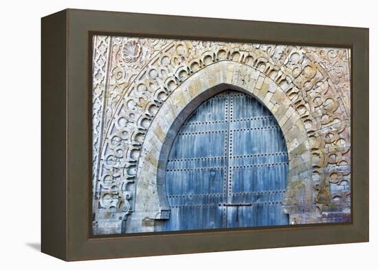 Rabat, Morocco, Kasbah Udaya Close Up of Design of Inside Door-Bill Bachmann-Framed Premier Image Canvas