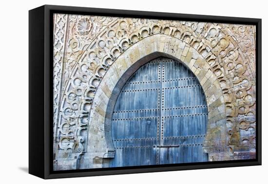 Rabat, Morocco, Kasbah Udaya Close Up of Design of Inside Door-Bill Bachmann-Framed Premier Image Canvas